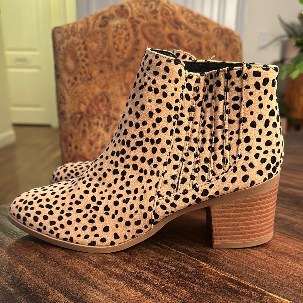 Leopard Print Ankle Boots